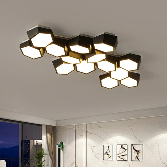 Moderne geometrie led plafondlamp