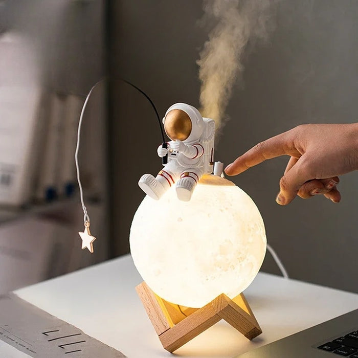 Maanreiziger - 3d astronautenwereldlamp