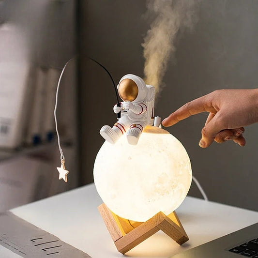 Maanreiziger - 3d astronautenwereldlamp