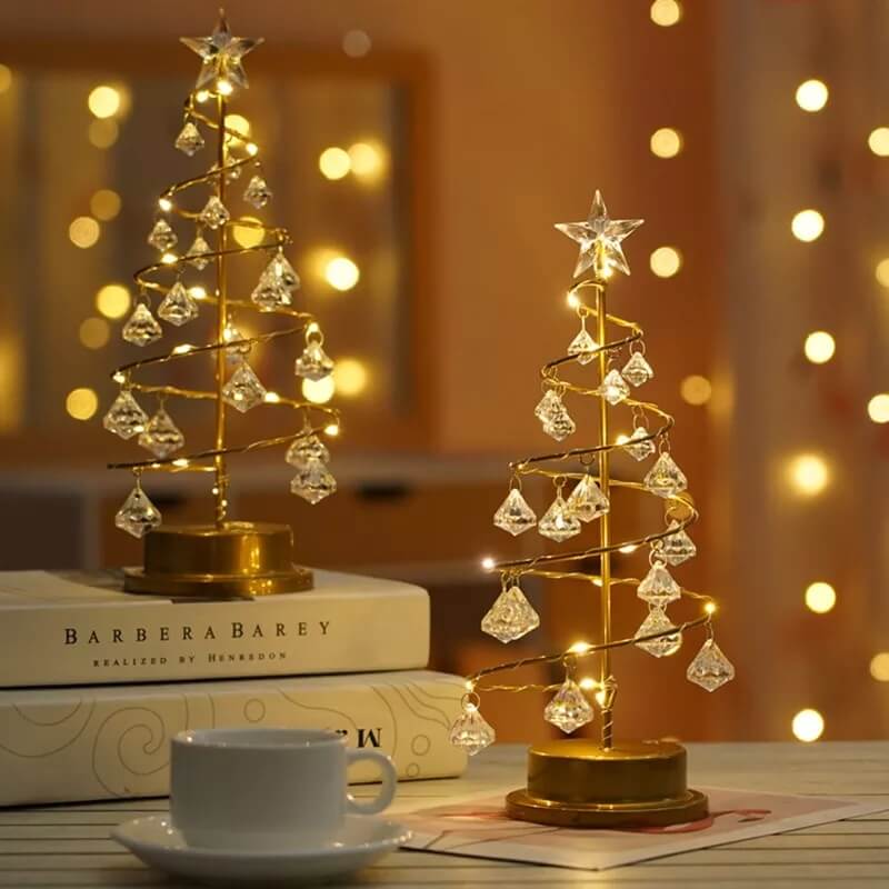 Winterglans kristalboomlamp – feestelijke elegantie voor uw huis