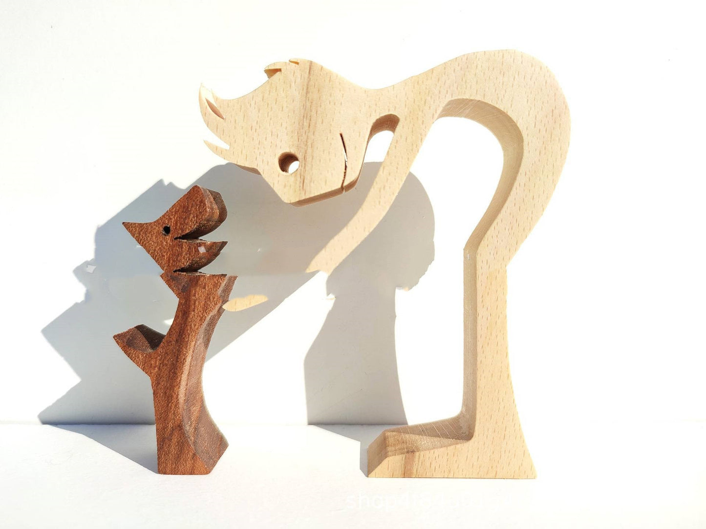 Houten puppy's Scandinavische decoratie