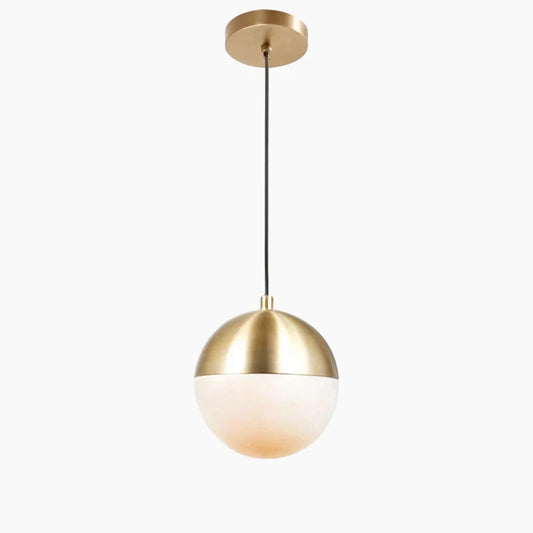 Moderne globe hanglamp met matglas