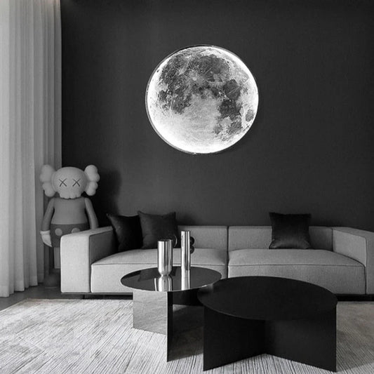 3D LED maan- of aarde plafond- of wandlamp