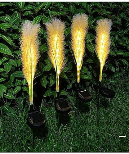 Vezelriet buitenlamp (solar)