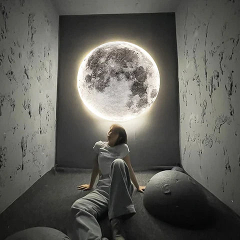 3D LED maan- of aarde plafond- of wandlamp