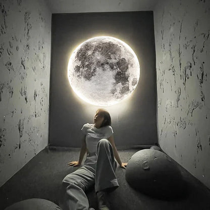 3D LED maan- of aarde plafond- of wandlamp
