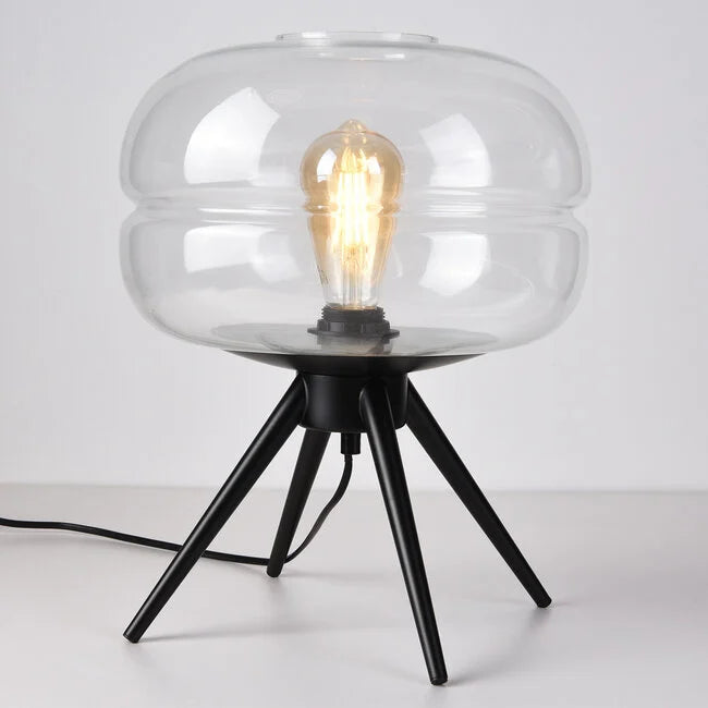 Moderne tafellamp joah met transparant glas