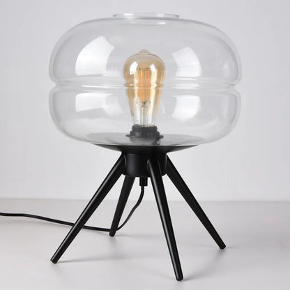 Moderne tafellamp joah met transparant glas