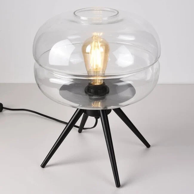 Moderne tafellamp joah met transparant glas
