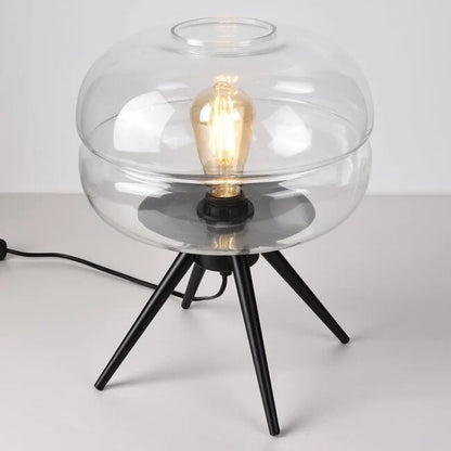 Moderne tafellamp joah met transparant glas