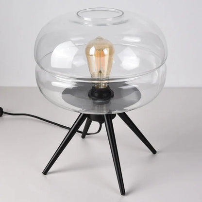 Moderne tafellamp joah met transparant glas