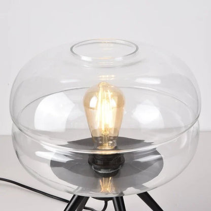 Moderne tafellamp joah met transparant glas