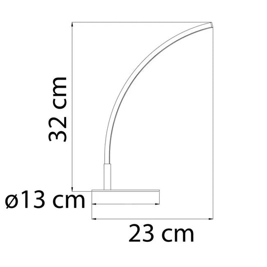 Moderne tafellamp zwart incl. LED - Finn