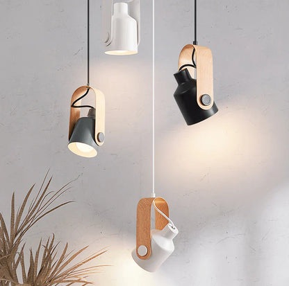 Noordse hanglamp | hout & metaal