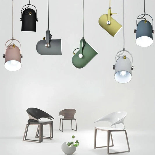Moderne scandinavische schuine druppellamp