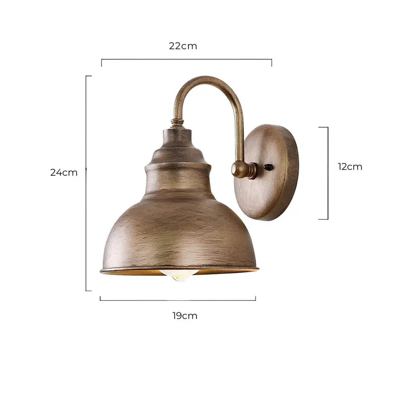 Antiqueglow | buitenwandlamp in vintage stijl