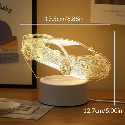 3D Illusies Led-lamp Mijn motief