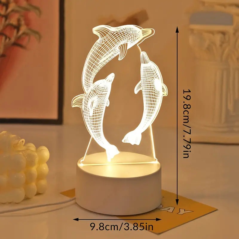 3D Illusies Led-lamp Mijn motief